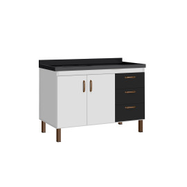 GABINETE 1,20 COPACABANA BR/PRETO FOSCO