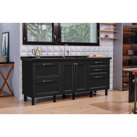 GABINETE 2,00 MONTANA PREMIUM BLACK