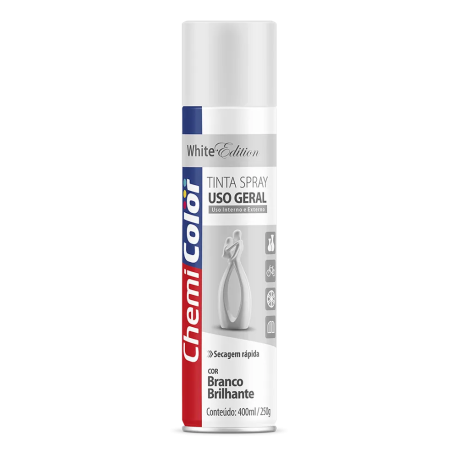 SPRAY BRANCO BRILHANTE CHEMICOLOR