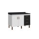 GABINETE 1,50 COPACABANA BR/PRETO FOSCO