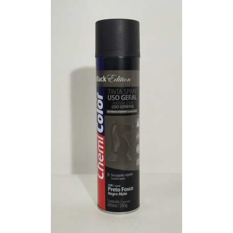 SPRAY PRETO FOSCO 250G/400ML