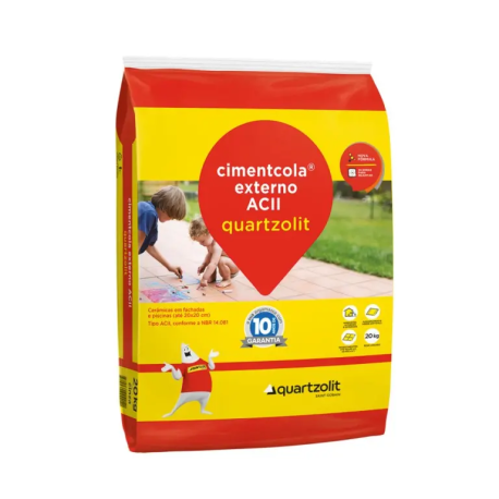 ARGAMASSA QUARTZOLIT AC2 CINZA 20KG