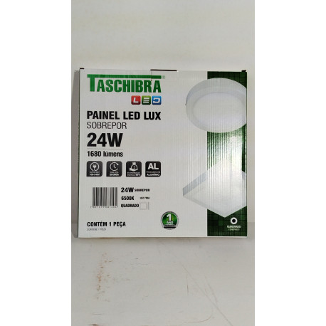 PAINEL LED 24W LUX QUADRADO SOBREPOR 6500K