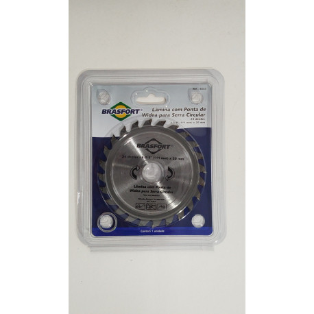 DISCO CORTE MADEIRA 4.3/8 X 24 BRASFORT