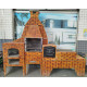 CHURRASQUEIRA PRE MOLD 4X1 C/KIT ILUMIN COLONIAL