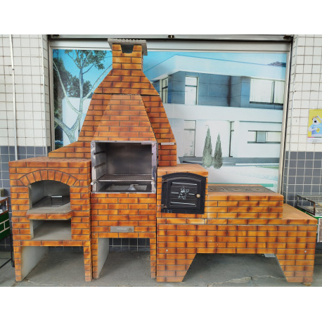 CHURRASQUEIRA PRE MOLD 4X1 C/KIT ILUMIN COLONIAL