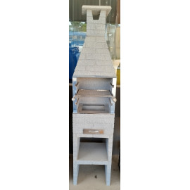 CHURRASQUEIRA PRE BABY 45CM GRANITADA CINZA
