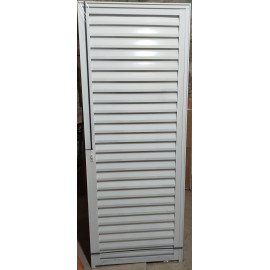 PORTA ALUMINIO PALHETA 2,10X0,80 D BRANCA