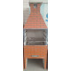CHURRASQUEIRA PRE MOLD 75CM TIJOLINHO VERM