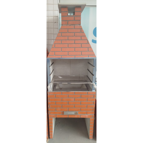 CHURRASQUEIRA PRE MOLD 75CM TIJOLINHO VERM
