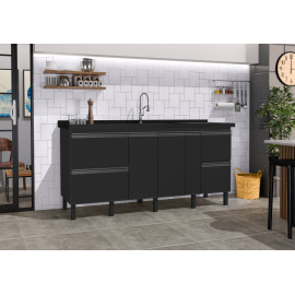 GABINETE 2,00 SEVILHA PREMIUM GRAFITE