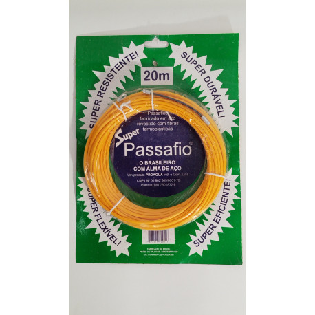 PASSA FIO SUPER ALMA ACO AMARELO 20M
