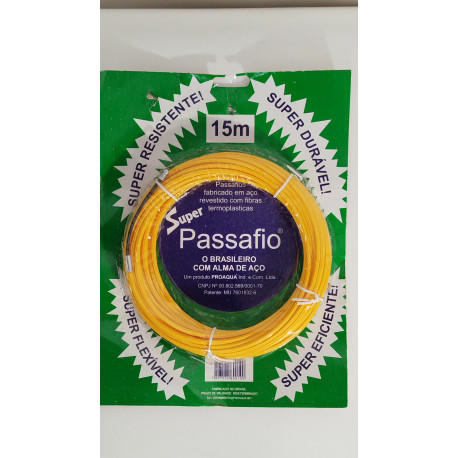 PASSA FIO SUPER ALMA ACO AMARELO 15M